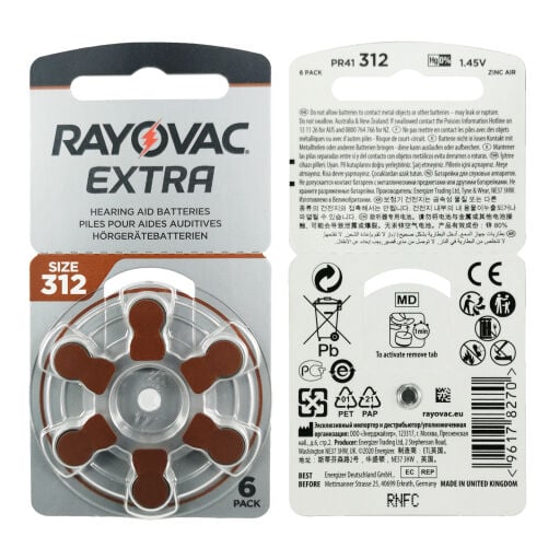 Rayovac Extra İşitme Cihazı Pili