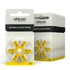 Oticon 10 Numara İşitme Cihazı Pili (10 Paket x 6 Adet = 60 Adet Pil)