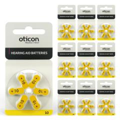 Oticon 10 Numara İşitme Cihazı Pili (10 Paket x 6 Adet = 60 Adet Pil)