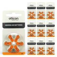 Oticon 13 Numara İşitme Cihazı Pili (10 Paket x 6 Adet = 60 Adet Pil)