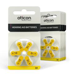 Oticon 10 Numara İşitme Cihazı Pili (5 Paket x 6 Adet = 30 Adet Pil)