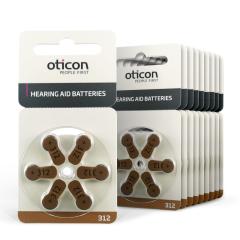 Oticon 312 Numara İşitme Cihazı Pili (10 Paket x 6 Adet = 60 Adet Pil)