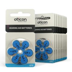 Oticon 675 Numara İşitme Cihazı Pili (10 Paket x 6 Adet = 60 Adet Pil)
