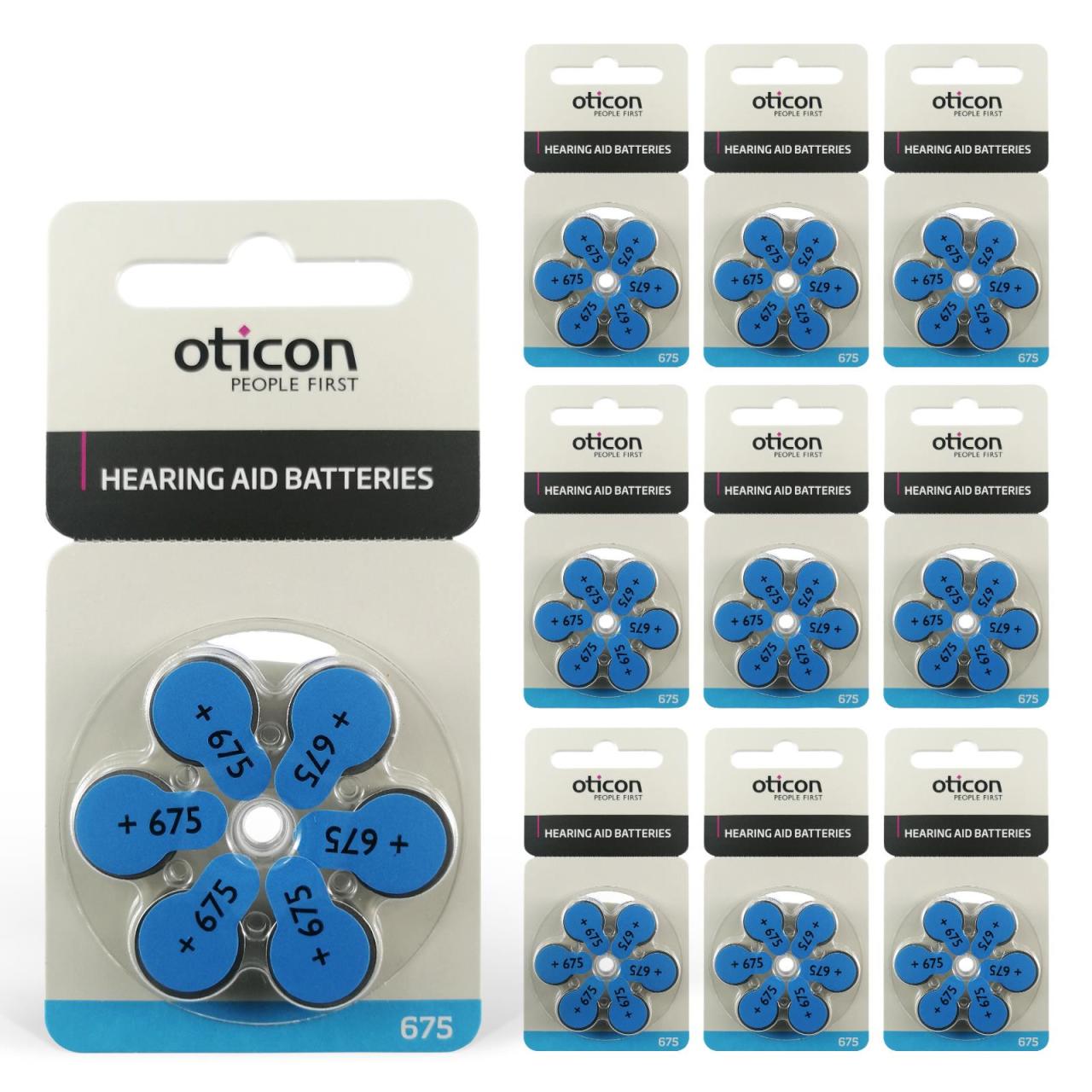 Oticon 675 Numara İşitme Cihazı Pili (10 Paket x 6 Adet = 60 Adet Pil)