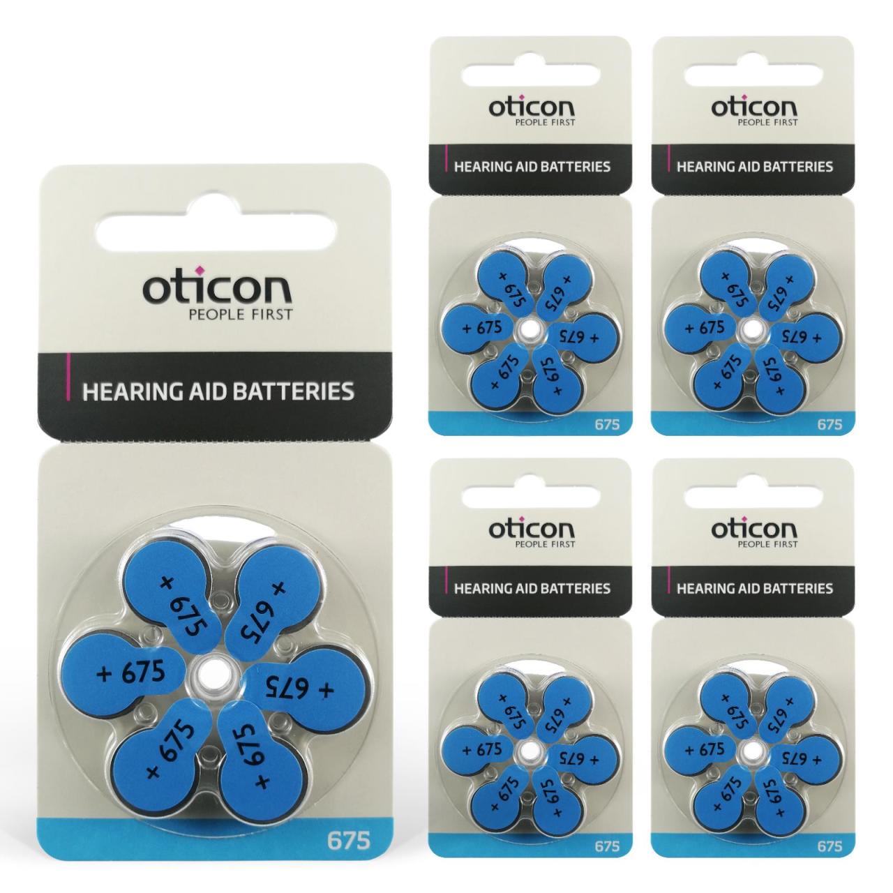 Oticon 675 Numara İşitme Cihazı Pili (5 Paket x 6 Adet = 30 Adet Pil)