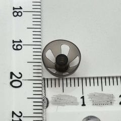İşitme Cihazı Siyah Açık Dome Kubbe, Açık Kubbe Dom, Kulak Cihazı Silikon Açık Kubbe - Siyah 10 mm