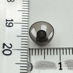 İşitme Cihazı Siyah Açık Dome Kubbe, Açık Kubbe Dom, Kulak Cihazı Silikon Açık Kubbe – Siyah 8 mm