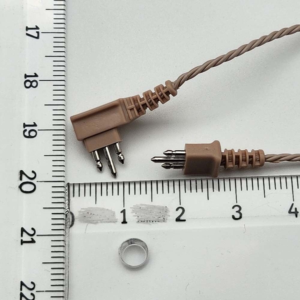 Kablo 3 Pin Bej Renk, Cep Tipi İşitme Cihazı kablosu 3 Pinli