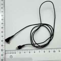 Kablo 3 Pin Siyah Renk, Cep Tipi İşitme Cihazı kablosu 3 Pinli