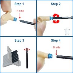 Oticon İşitme Cihazı Uyumlu WaxStop Filtre, Gri Paket, Kulaklık Filtresi, Oticon Kulak Cihazı Uyumlu Filtre, Duyma Cihazı Filtresi, (1 Paket = 8 Adet), YesMed -