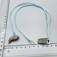 ÇİFT Halkalı MAVİ KÜÇÜK Boy İpli Tutaç, Kulaklık tutamacı, İşitme Cihazı İpli Tutacağı, YesMed -