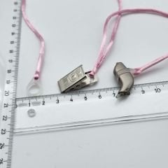 ÇİFT Halkalı PEMBE ORTA Boy İpli Tutaç, Kulaklık tutamacı, İşitme Cihazı İpli Tutacağı, YesMed -