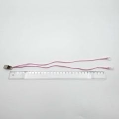 ÇİFT Halkalı PEMBE ORTA Boy İpli Tutaç, Kulaklık tutamacı, İşitme Cihazı İpli Tutacağı, YesMed -