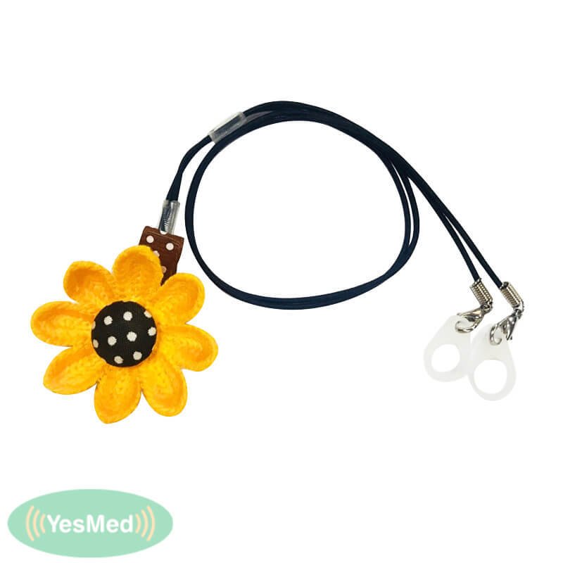 İşitme Cihazı Tutacağı Çocuklar için Renkli İpli ve Figürlü (Papatya)