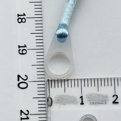 TEK Halkalı MAVİ KÜÇÜK Boy İpli Tutaç, Kulaklık tutamacı, İşitme Cihazı İpli Tutacağı, YesMed -