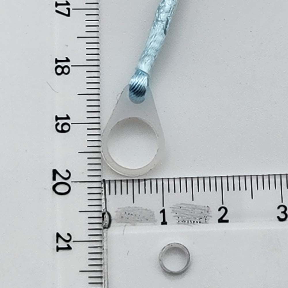 TEK Halkalı MAVİ ORTA Boy İpli Tutaç, Kulaklık tutamacı, İşitme Cihazı İpli Tutacağı, YesMed -