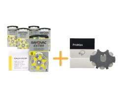 Rayovac Extra 10 Numara İşitme Cihazı Pili (5 Paket x 6 Adet = 30 Adet Pil) + HEDİYE Prowax Filtre, YesMed
