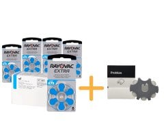 Rayovac Extra 675 Numara İşitme Cihazı Pili (5 Paket x 6 Adet = 30 Adet Pil) + HEDİYE Prowax Filtre, YesMed