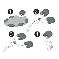 Oticon 10 Numara İşitme Cihazı Pili (5 Paket x 6 Adet= 30 Adet Pil) + HEDİYE Prowax Filtre (Oticon İşitme Cihazı Uyumlu), YesMed