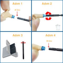 WaxStop Uyumlu İşitme Cihazı Filtresi, Gri Paket, Kulaklık Filtresi, Kulak Cihazı Filtresi, (1 Paket = 8 Adet), YesMed -