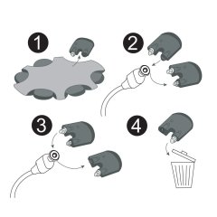 Oticon 675 Numara İşitme Cihazı Pili (5 Paket x 6 Adet= 30 Adet Pil) + HEDİYE Prowax Filtre (Oticon İşitme Cihazı Uyumlu), YesMed