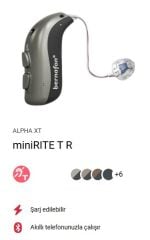 Bernafon Alpha XT  miniRITE T R, Bluetooth Kulak Cihazı, Hoparlör Kanal içinde Bernafon Şarjlı Alpha XT miniRITE T R
