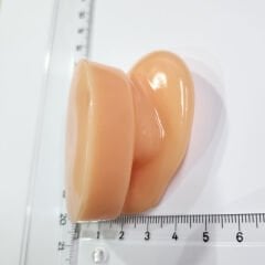 Kulak maketi SAĞ Kulak için, İşitme Cihazı denemesi için Silikon Kulak maketi, Bej Ten rengi Gerçek Kulak Ölçüsünde Maket, YesMed -