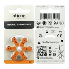 Oticon 13 Numara İşitme Cihazı Pili (5 Paket x 6 Adet= 30 Adet Pil) + HEDİYE İşitme Cihazı Nem Alıcı Tablet, YesMed