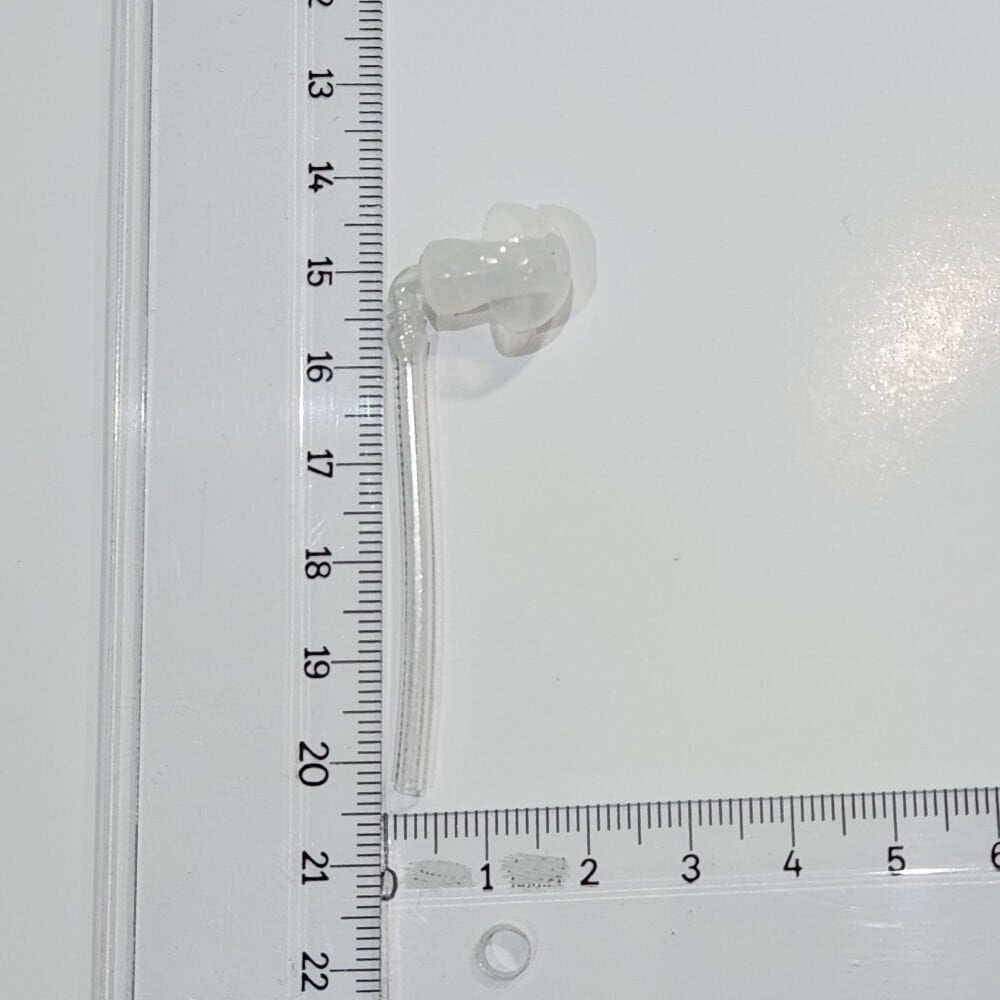 İşitme Cihazı BÜYÜK Prop, Dirsek ve Hortumlu, Kulak Cihazı Probu, Kulak Arkası İşitme Cihazı için Mantar Prop, Dirsek ve Hortum takılı Büyük boy set, YesMed -