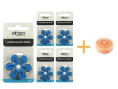 Oticon 675 Numara İşitme Cihazı Pili (5 Paket x 6 Adet= 30 Adet Pil) + HEDİYE İşitme Cihazı Nem Alıcı Tablet, YesMed
