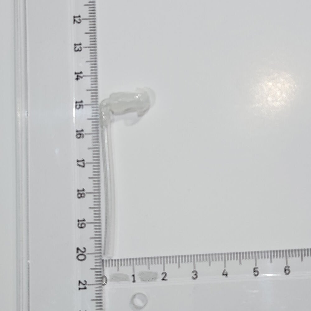 İşitme Cihazı KÜÇÜK Prop, Dirsek ve Hortumlu, Kulak Cihazı Probu, Kulak Arkası İşitme Cihazı için Mantar Prop, Dirsek ve Hortum takılı KÜÇÜK boy set, YesMed -
