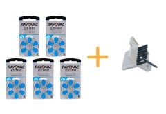 Rayovac Extra 675 Numara işitme Cihazı Pili (5 Paket x 6 = 30 Adet) + HEDİYE Widex İşitme Cihazı Uyumlu Filtre, YesMed