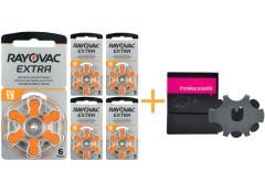 Rayovac Extra 13 Numara İşitme Cihazı Pili (5 Paket x 6 = 30 Adet) + HEDİYE Prowax miniFit Filtre, YesMed