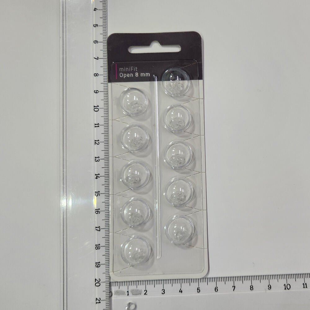 miniFit Open 8 mm Dome, Oticon İşitme Cihazı Uyumlu Muadil miniFit Open 8 mm Kubbe (1 Paket=10 Adet), YesMed -