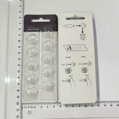 miniFit Open 8 mm Dome, Oticon İşitme Cihazı Uyumlu Muadil miniFit Open 8 mm Kubbe (1 Paket=10 Adet), YesMed -