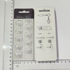 miniFit Open 8 mm Dome, Oticon İşitme Cihazı Uyumlu Muadil miniFit Open 8 mm Kubbe (1 Paket=10 Adet), YesMed -