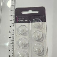 miniFit Open 8 mm Dome, Oticon İşitme Cihazı Uyumlu Muadil miniFit Open 8 mm Kubbe (1 Paket=10 Adet), YesMed -