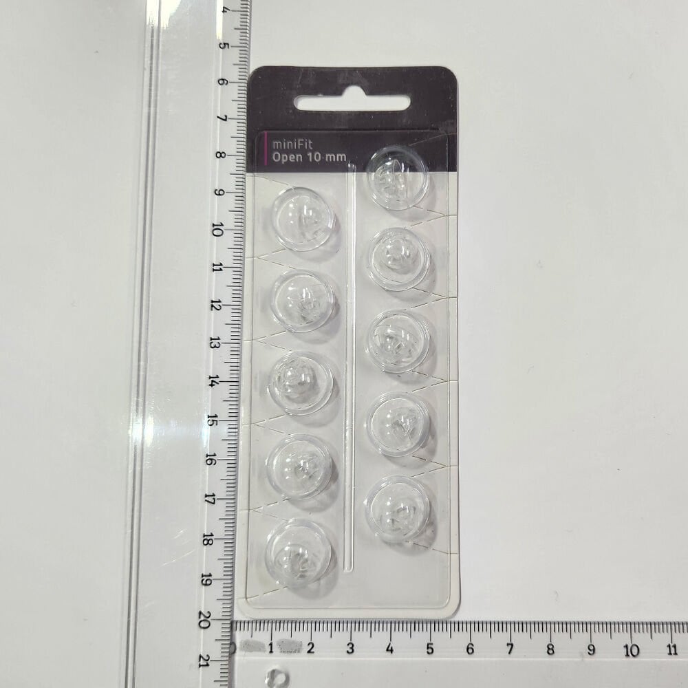 miniFit Open 10 mm Dome, Oticon İşitme Cihazı Uyumlu Muadil miniFit Open 10 mm Kubbe (1 Paket=10 Adet), YesMed -