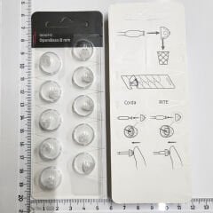 miniFit OpenBass 8 mm Dome, Oticon İşitme Cihazı Uyumlu Muadil miniFit OpenBass 8 mm Kubbe (1 Paket=10 Adet), YesMed -