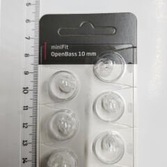 miniFit OpenBass 10 mm Dome, Oticon İşitme Cihazı Uyumlu Muadil miniFit OpenBass 10 mm Kubbe (1 Paket=10 Adet), YesMed -