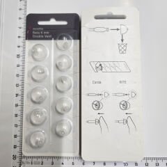 miniFit Bass 6 mm Double Vent Dome, Oticon İşitme Cihazı Uyumlu Muadil miniFit Bass 6 mm Double Vent Kubbe (1 Paket=10 Adet), YesMed -