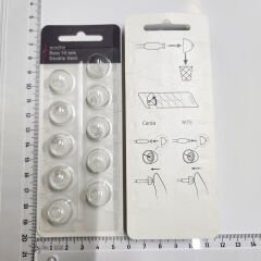 miniFit Bass 10 mm Double Vent Dome, Oticon İşitme Cihazı Uyumlu Muadil miniFit Bass 10 mm Double Vent Kubbe (1 Paket=10 Adet), YesMed -