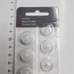 miniFit Bass 12 mm Double Vent Dome, Oticon İşitme Cihazı Uyumlu Muadil miniFit Bass 12 mm Double Vent Kubbe (1 Paket=10 Adet), YesMed -