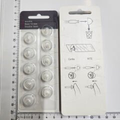 miniFit Bass 12 mm Double Vent Dome, Oticon İşitme Cihazı Uyumlu Muadil miniFit Bass 12 mm Double Vent Kubbe (1 Paket=10 Adet), YesMed -