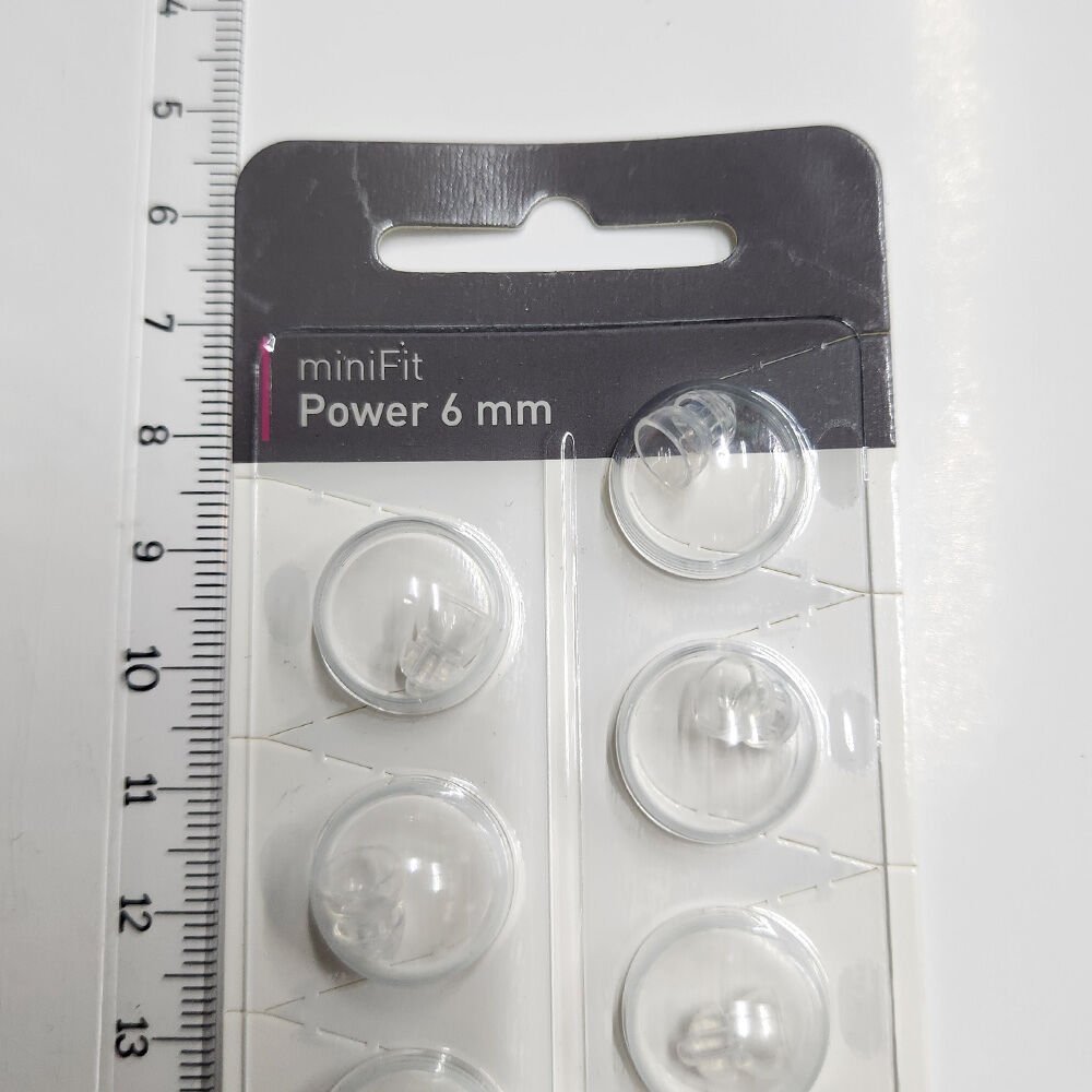 miniFit Power 6 mm Dome, Oticon İşitme Cihazı Uyumlu Muadil miniFit Power 6 mm Kubbe (1 Paket=10 Adet), YesMed -