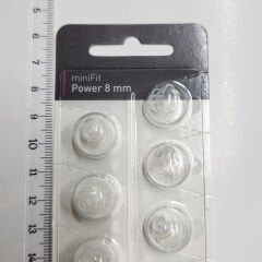 miniFit Power 8 mm Dome, Oticon İşitme Cihazı Uyumlu Muadil miniFit Power 8 mm Kubbe (1 Paket=10 Adet), YesMed -