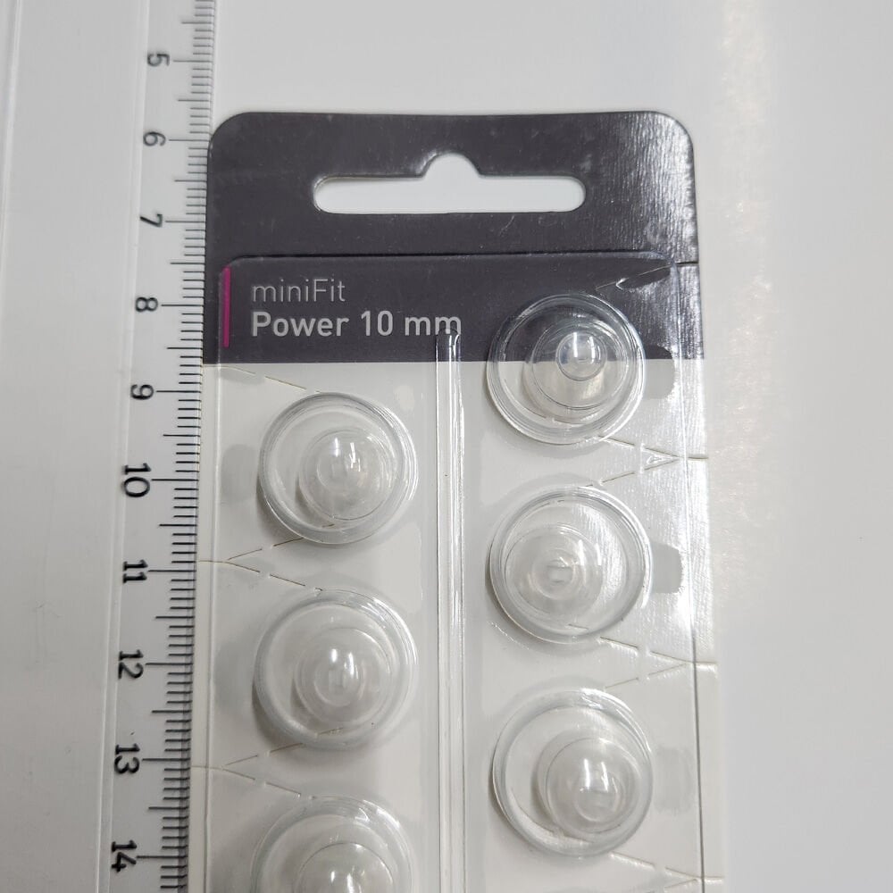 miniFit Power 10 mm Dome, Oticon İşitme Cihazı Uyumlu Muadil miniFit Power 10 mm Kubbe (1 Paket=10 Adet), YesMed -