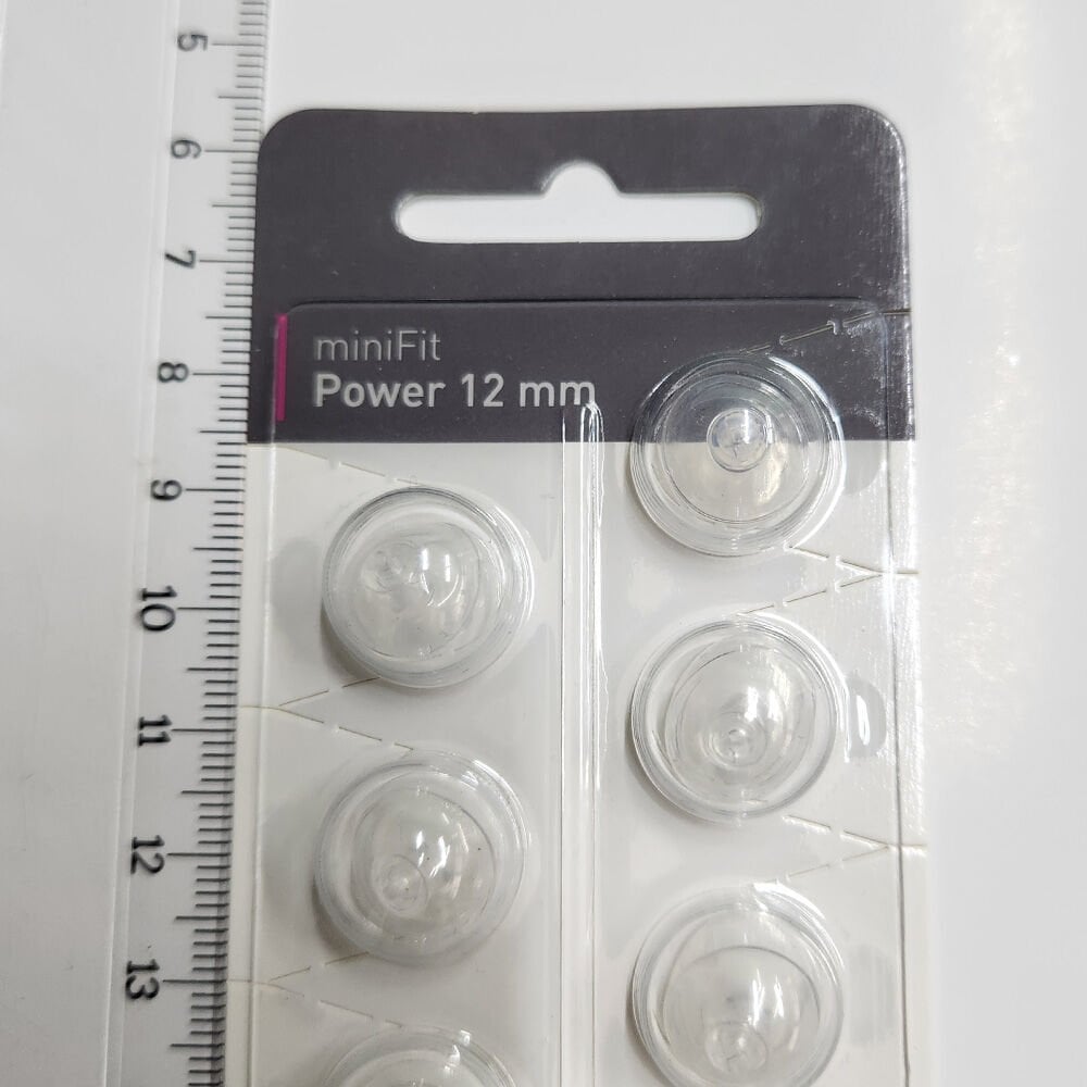 miniFit Power 12 mm Dome, Oticon İşitme Cihazı Uyumlu Muadil miniFit Power 12 mm Kubbe (1 Paket=10 Adet), YesMed -