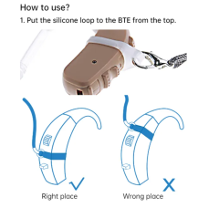 İşitme Cihazı, İmplant Cihazı için Tekli Bej Renk İpli Tutaç Tutamaç