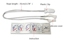 İşitme Cihazı, İmplant Cihazı için Gri Renk İpli Ceket Şeklinde Büyük Tutaç Tutamaç
